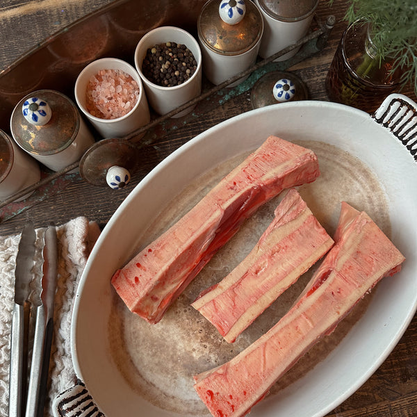 Grass-fed Beef: Canoe Cut Marrow Bones