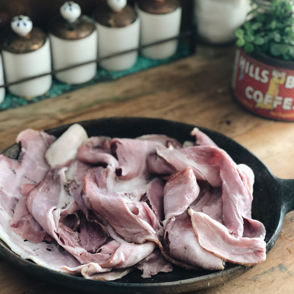 NEW PRODUCT!!   Pastured Pork: Sliced Smoked Canadian Bacon