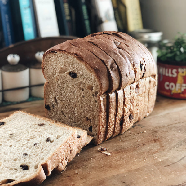 Artisan Bread: Cinnamon Raisin Brioche (sliced)
