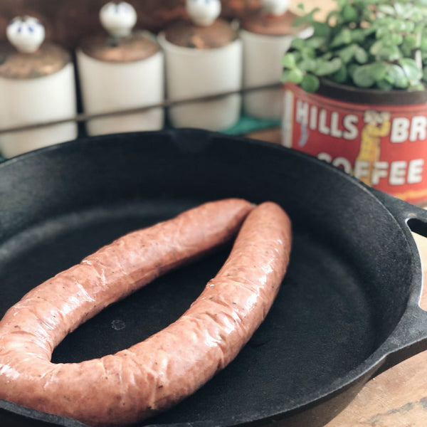 Grass-fed Beef: Beef + Bacon Smoked Link Sausage